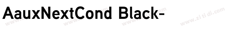 AauxNextCond Black字体转换